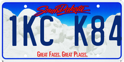 SD license plate 1KCK84
