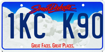 SD license plate 1KCK90