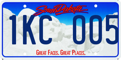 SD license plate 1KCO05