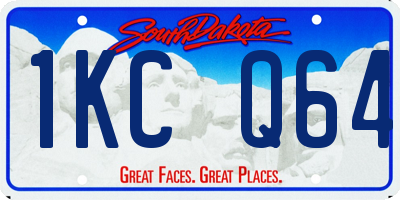 SD license plate 1KCQ64