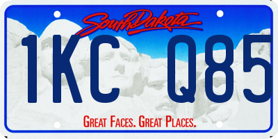 SD license plate 1KCQ85