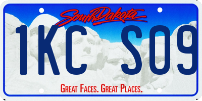 SD license plate 1KCS09