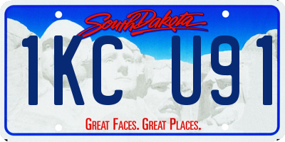 SD license plate 1KCU91