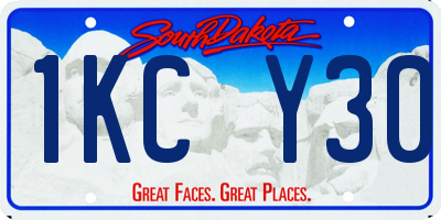 SD license plate 1KCY30