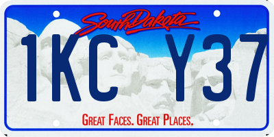 SD license plate 1KCY37