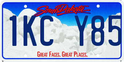 SD license plate 1KCY85