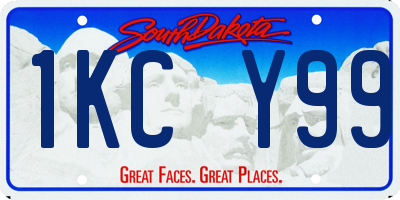 SD license plate 1KCY99