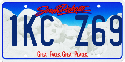 SD license plate 1KCZ69