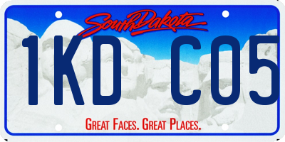 SD license plate 1KDC05