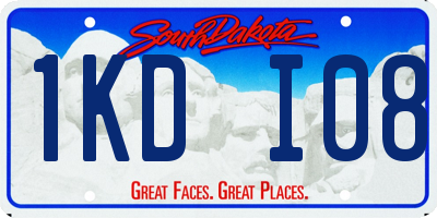 SD license plate 1KDI08