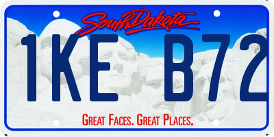 SD license plate 1KEB72