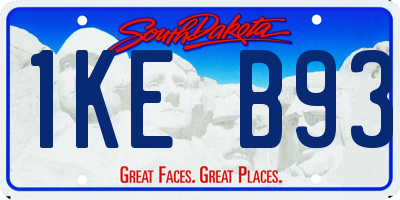 SD license plate 1KEB93