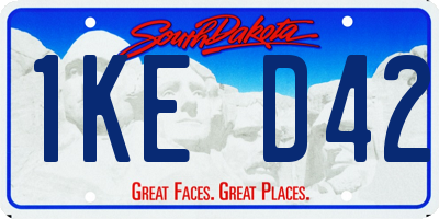 SD license plate 1KED42