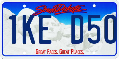 SD license plate 1KED50