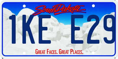 SD license plate 1KEE29