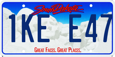 SD license plate 1KEE47