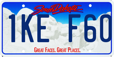 SD license plate 1KEF60