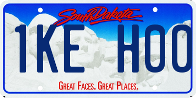 SD license plate 1KEH00