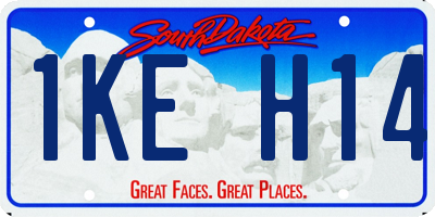 SD license plate 1KEH14