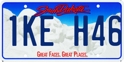 SD license plate 1KEH46