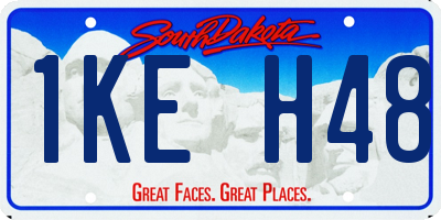 SD license plate 1KEH48