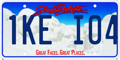 SD license plate 1KEI04