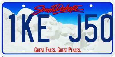 SD license plate 1KEJ50
