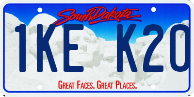 SD license plate 1KEK20