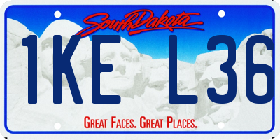 SD license plate 1KEL36