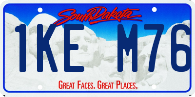 SD license plate 1KEM76