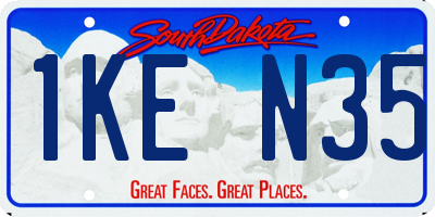 SD license plate 1KEN35