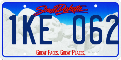 SD license plate 1KEO62