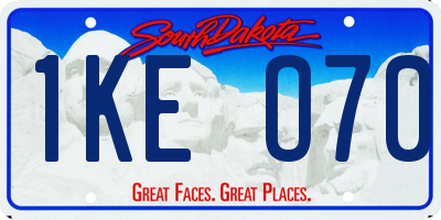 SD license plate 1KEO70