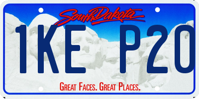 SD license plate 1KEP20