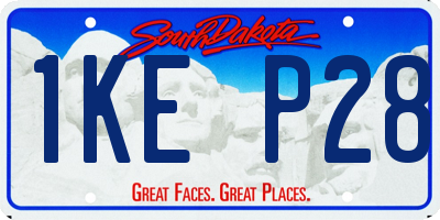 SD license plate 1KEP28