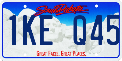 SD license plate 1KEQ45