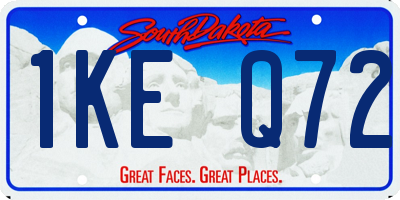 SD license plate 1KEQ72