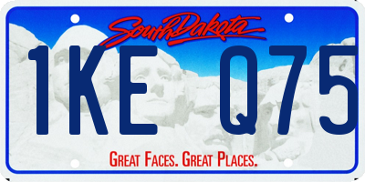 SD license plate 1KEQ75