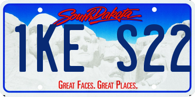 SD license plate 1KES22
