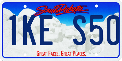 SD license plate 1KES50