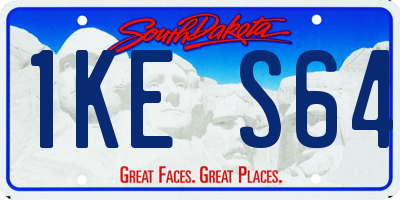 SD license plate 1KES64