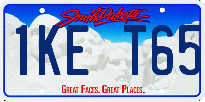 SD license plate 1KET65