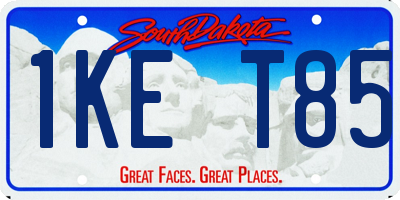 SD license plate 1KET85