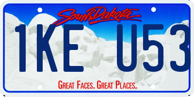 SD license plate 1KEU53