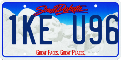 SD license plate 1KEU96