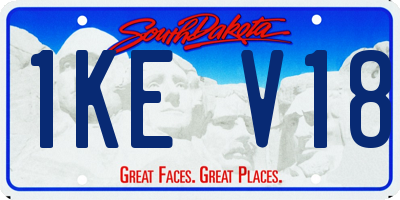 SD license plate 1KEV18