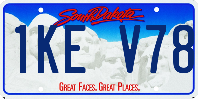SD license plate 1KEV78