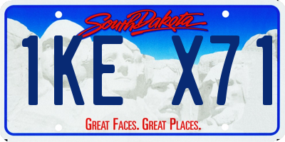 SD license plate 1KEX71