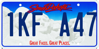 SD license plate 1KFA47