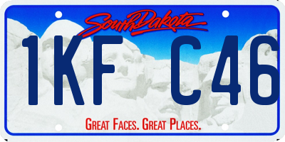 SD license plate 1KFC46